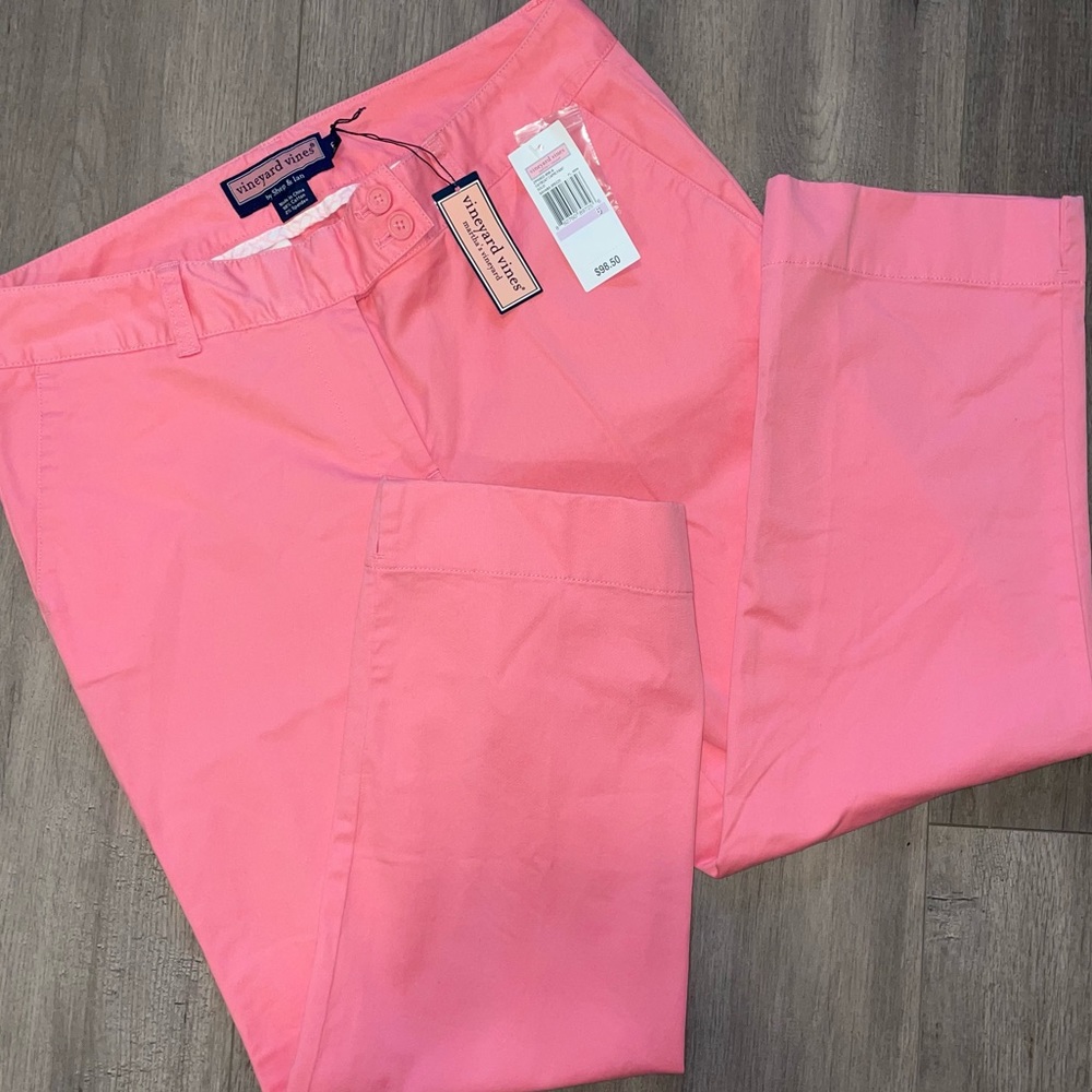 Vineyard Vines Pink Day Boat Capri Pants Size 6